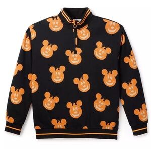 Mickey Mouse Jack-o'-Lantern 1/4 Zip Pullover Sweatshirt Our Universe